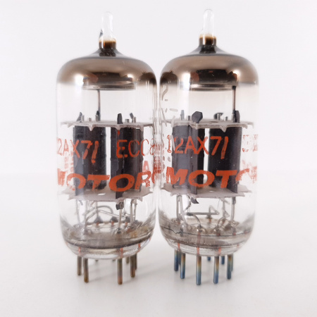 2 X 12AX7 / ECC83 MOTOROLA TUBE. 1980s GE PROD. MATCHED PAIR. CO ENA