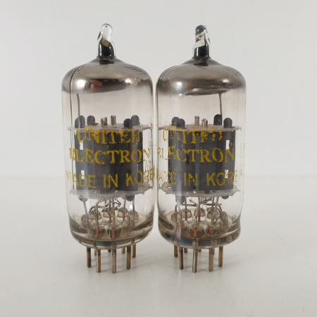 2 X 12AX7A UNITED ELECTRON TUBE. 1979 KOREAN PROD. MATCHED PAIR. CO ENA
