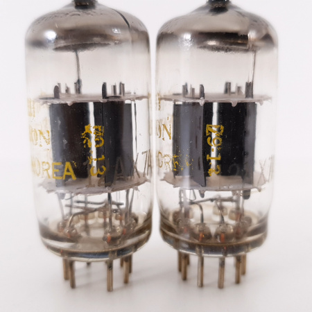 2 X 12AX7A UNITED ELECTRON TUBE. 1979 KOREAN PROD. MATCHED PAIR. CO ENA