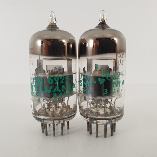 2 X JAN 6922 SYLVANIA TUBE. 1980s...
