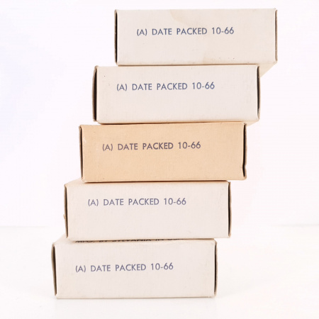 5 X JHS 6X4WA SYLVANIA TUBE. 1966 PROD. BLACK PLATES. QUINTET. CO ENA