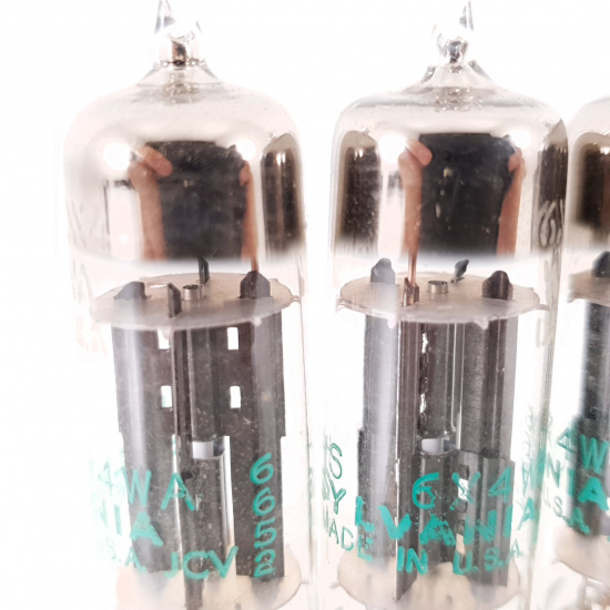 5 X JHS 6X4WA SYLVANIA TUBE. 1966...