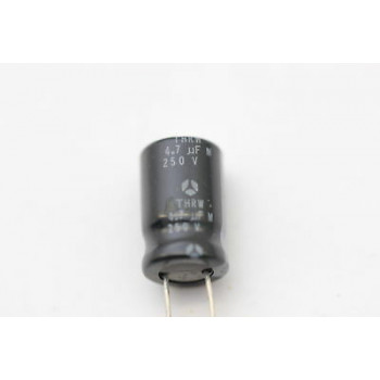 ELECTROLYTIC CAPACITOR THOMSON 4.7uF 250V NOS 1PC. CA74U80F031016