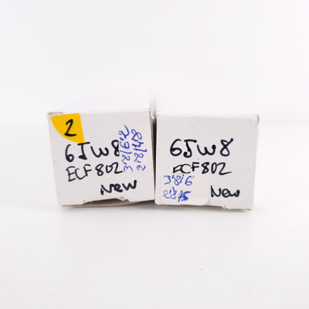 2 X ECF802 / 6JW8 TESLA TUBE. COPPER RODS. MATCHED PAIR. 2. CH114