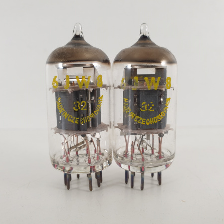 2 X ECF802 / 6JW8 TESLA TUBE. COPPER RODS. MATCHED PAIR. 2. CH114