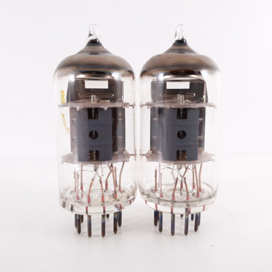2 X ECF802 / 6JW8 TESLA TUBE. COPPER...