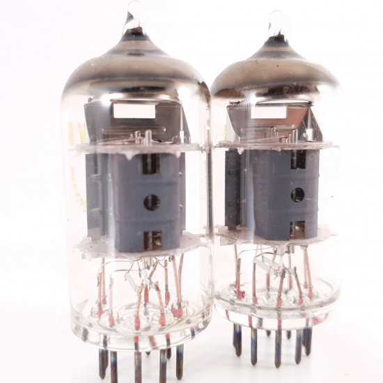 2 X ECF802 / 6JW8 TESLA TUBE. COPPER...