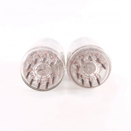 2 X ECF802 / 6JW8 TESLA TUBE. COPPER RODS. MATCHED PAIR. 2. CH114