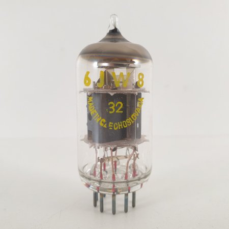 1 X ECF802 / 6JW8 TESLA TUBE. COPPER RODS. 3. CH114