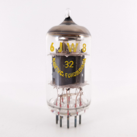 1 X ECF802 / 6JW8 TESLA TUBE. COPPER RODS. 3. CH114