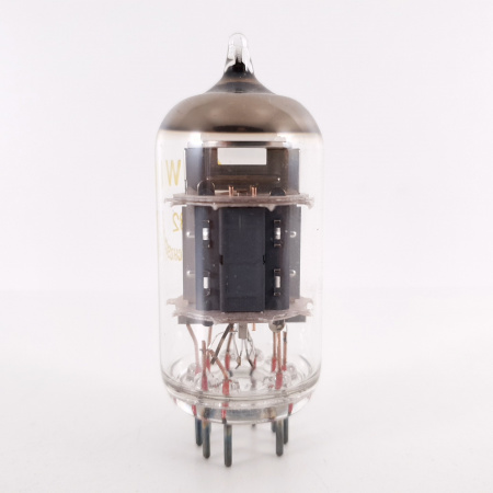 1 X ECF802 / 6JW8 TESLA TUBE. COPPER RODS. 3. CH114