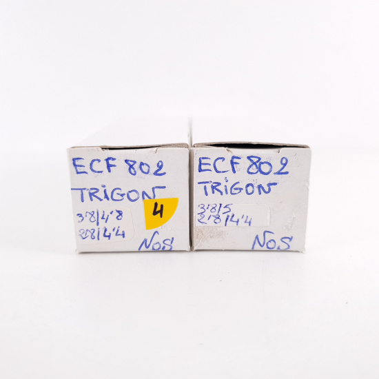2 X ECF802 / 6JW8 TRIGON TUBE. COPPER...