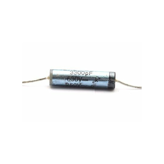 ELECTROLYTIC CAPATICOR EROFOL I 3300pF DC 630V AC 250V NOS 1PC. CA346U12F280717