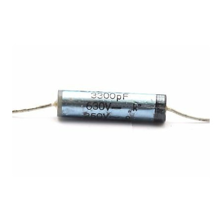 ELECTROLYTIC CAPATICOR EROFOL I 3300pF DC 630V AC 250V NOS 1PC. CA346U12F280717