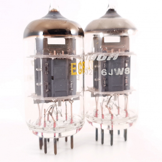 2 X ECF802 / 6JW8 TRIGON TUBE. COPPER...