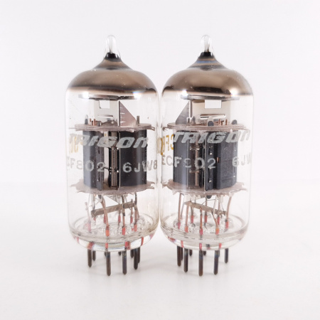2 X ECF802 / 6JW8 TRIGON TUBE. COPPER RODS. MATCHED PAIR. 5. CH114