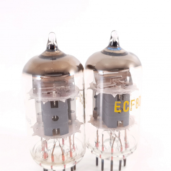 2 X ECF802 / 6JW8 TRIGON TUBE. COPPER...