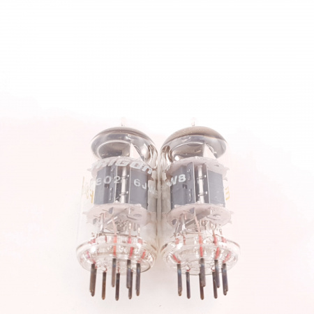 2 X ECF802 / 6JW8 TRIGON TUBE. COPPER RODS. MATCHED PAIR. 5. CH114