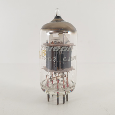 1 X ECF802 / 6JW8 TRIGON TUBE. COPPER RODS. 6. CH114