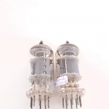 2 X ECF802 / 6JW8 MINIWATT TUBE. COPPER RODS. MATCHED PAIR. 7. CH114