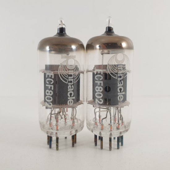 2 X ECF802 / 6JW8 PINNACLE TUBE....