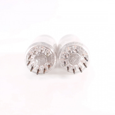 2 X ECF802 / 6JW8 PINNACLE TUBE. COPPER RODS. MATCHED PAIR. 10. CH114