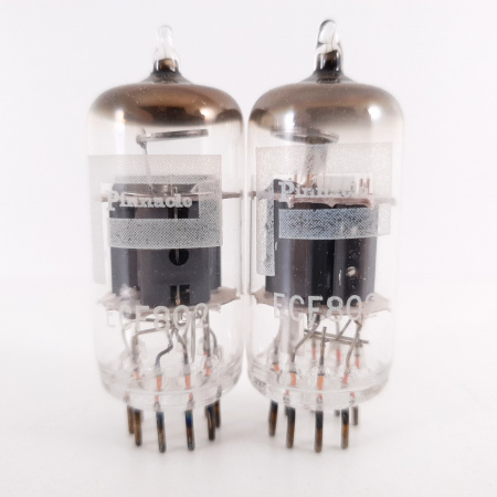 2 X ECF802 / 6JW8 PINNACLE TUBE. COPPER RODS. MATCHED PAIR. 11. CH114