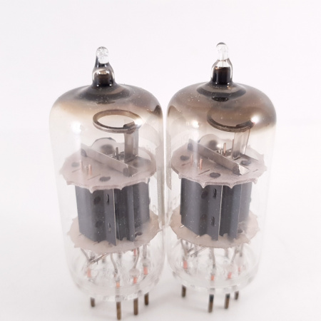 2 X ECF802 / 6JW8 PINNACLE TUBE. COPPER RODS. MATCHED PAIR. 11. CH114