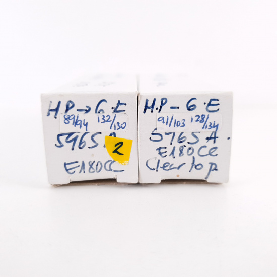 2 X E180CC HP TUBE. 1960s GE PROD....