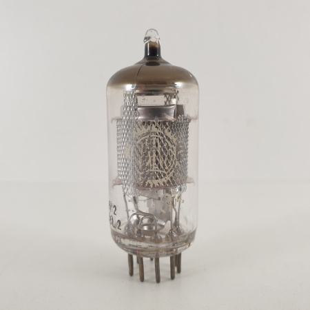 1 X EF86 VALVO TUBE. 1960s PROD. MESH PLATE. 3. CH115