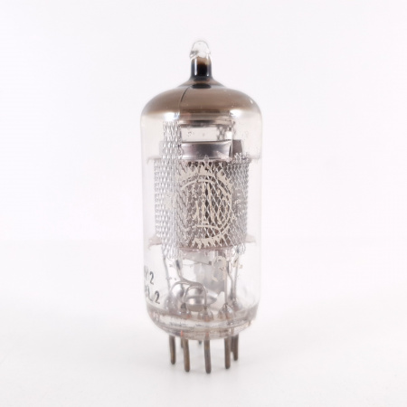 1 X EF86 VALVO TUBE. 1960s PROD. MESH PLATE. 3. CH115