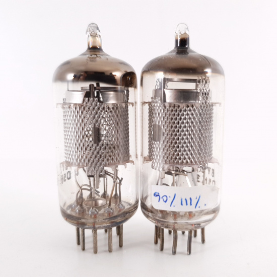 2 X EF86 VALVO TUBE. 1960s PROD. MESH...