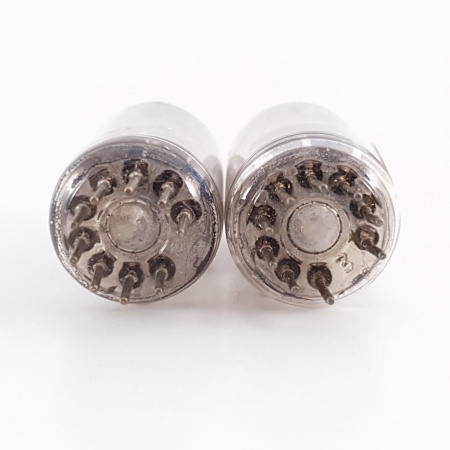 2 X EF86 VALVO TUBE. 1960s PROD. MESH PLATE. MATCHED PAIR. 4. CH115