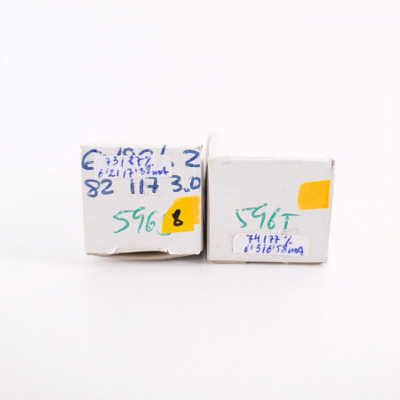 2 X 5965 GE TUBE. 1960s RCA PROD. DUAL GETTER. CLEAR TOP. MATCHED PAIR. 8.CH115