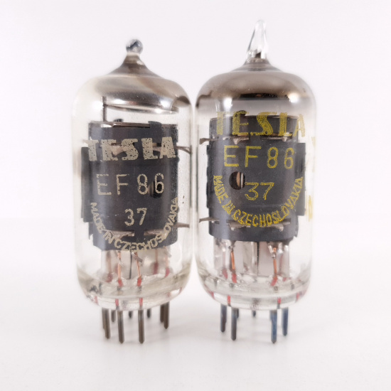 2 X EF86 TESLA TUBE. 1960-70s PROD. 83/87% MATCHED PAIR. 9. CH115