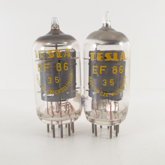 2 X EF86 TESLA TUBE. 1970s PROD....