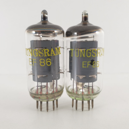 2 X EF86 TUNGSRAM TUBE. 1970s TESLA PROD. 103/113% MATCHED PAIR. 17. CH115