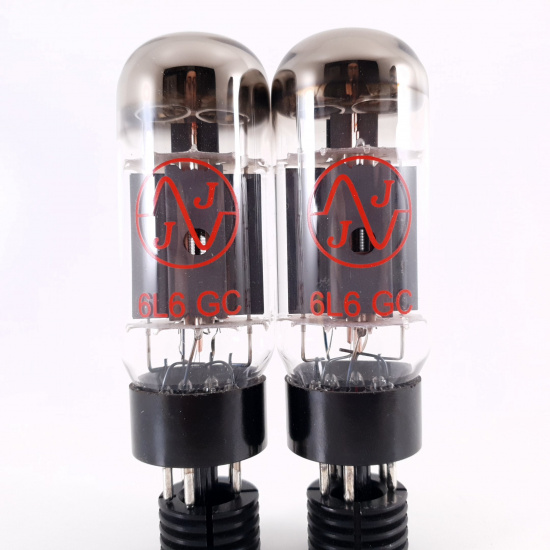 2 X 6L6GC JJ ELECTRONIC TUBE. DUAL GETTER. 117/109% MATCHED PAIR. 1. CH116