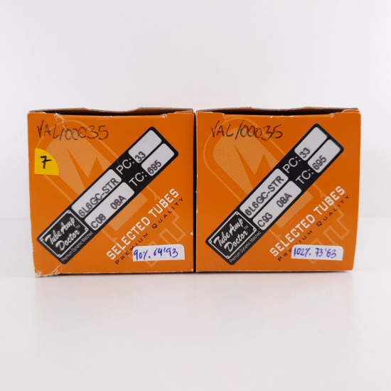 2 X 6L6GC RUBY TUBE. COPPER RODS....