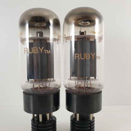 2 X 6L6GC RUBY TUBE. COPPER RODS....