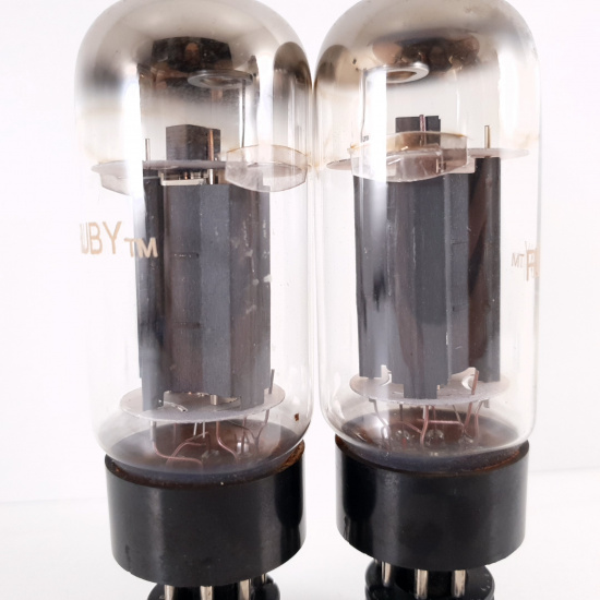 2 X 6L6GC RUBY TUBE. COPPER RODS....