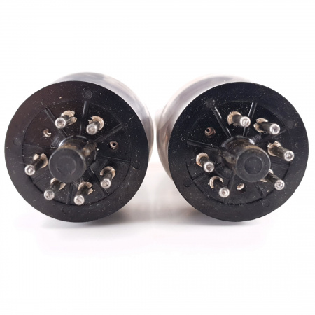 2 X 6L6GC RUBY TUBE. COPPER RODS. 90/102% MATCHED PAIR. USED. 7. CH117