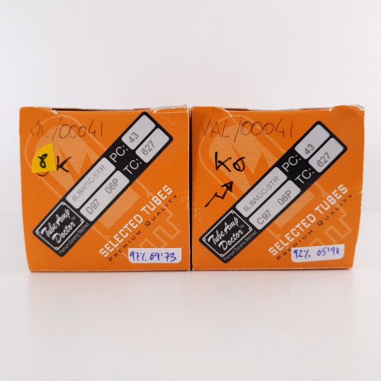 2 X 6L6GC RUBY TUBE. COPPER RODS....