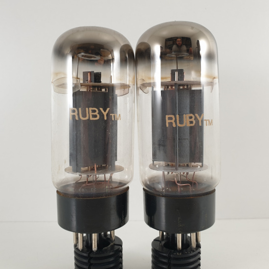 2 X 6L6GC RUBY TUBE. COPPER RODS....