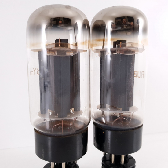 2 X 6L6GC RUBY TUBE. COPPER RODS....