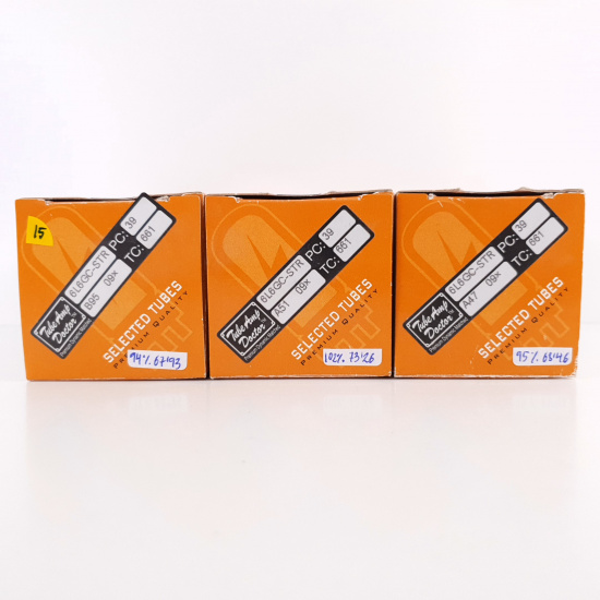 3 X 6L6GCMSTR RUBY TUBE. SOLID...