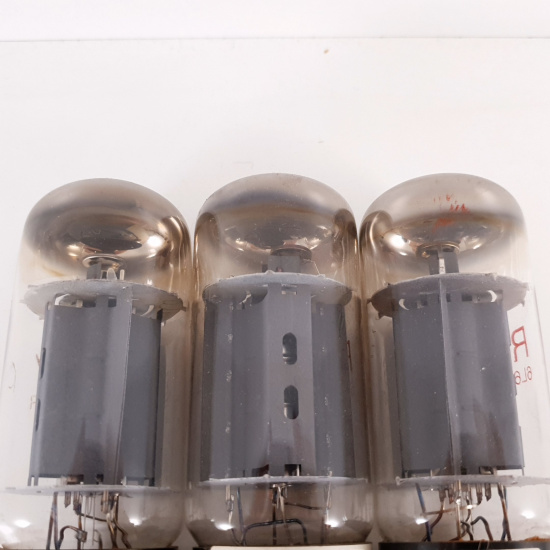 3 X 6L6GCMSTR RUBY TUBE. SOLID...