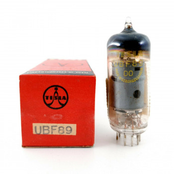 10 X UBF89 TUBE. DO CODE. TESLA BRAND. SOLID GETTER. 1960's M4  ES