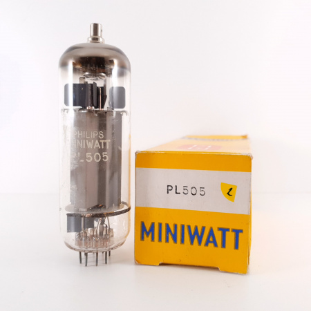 1 X PL505 MINIWATT TUBE. COPPER RODS. 91%. 2. CH118