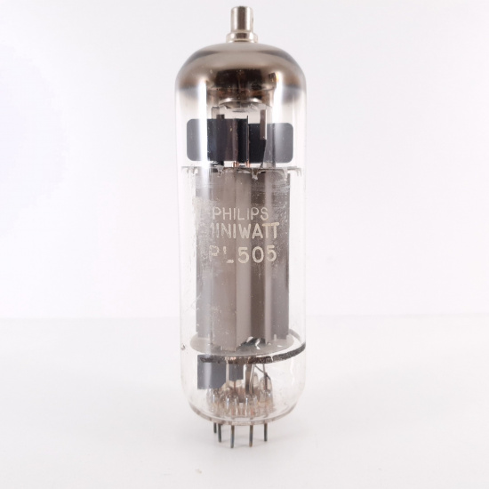 1 X PL505 MINIWATT TUBE. COPPER RODS....